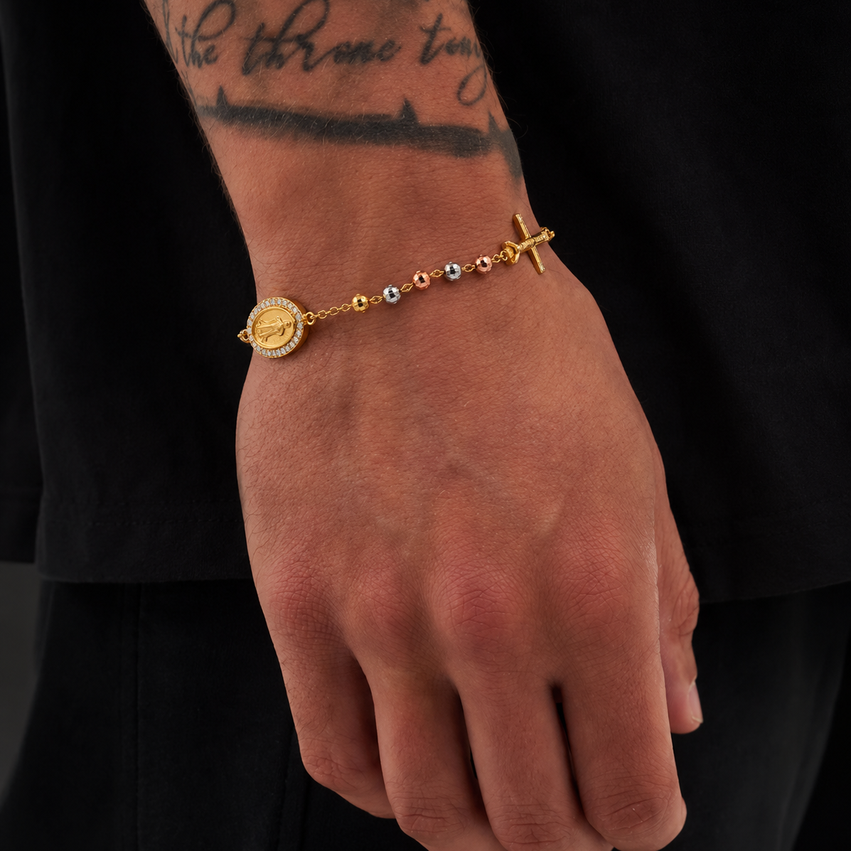 Pulsera Rosario Tricolor Unisex
