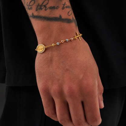 Pulsera Rosario Tricolor Unisex