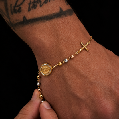 Pulsera Rosario Tricolor Unisex