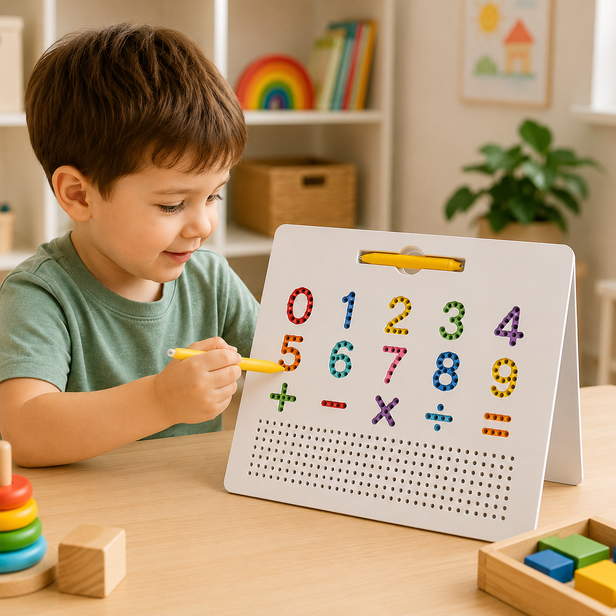 Tablero Magnético Educativo 2 en 1