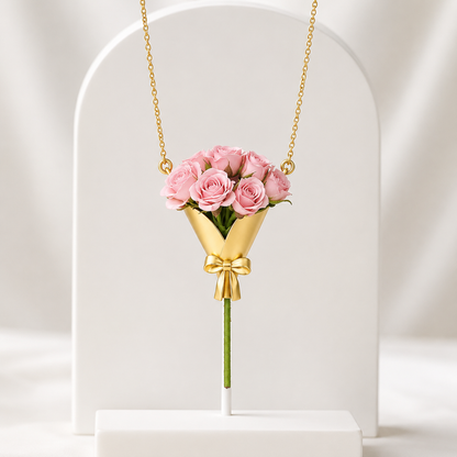 Collar Portaflores Everbloom Petal Charm